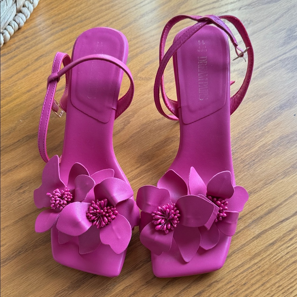 Elegant Pink Floral Women's Sandals